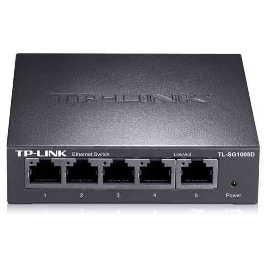 TP-LINK 5口千兆交换机 企业级交换器 监控...